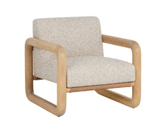 Nubo Lounge Chair-Noah Ecru / Nubuck Tan