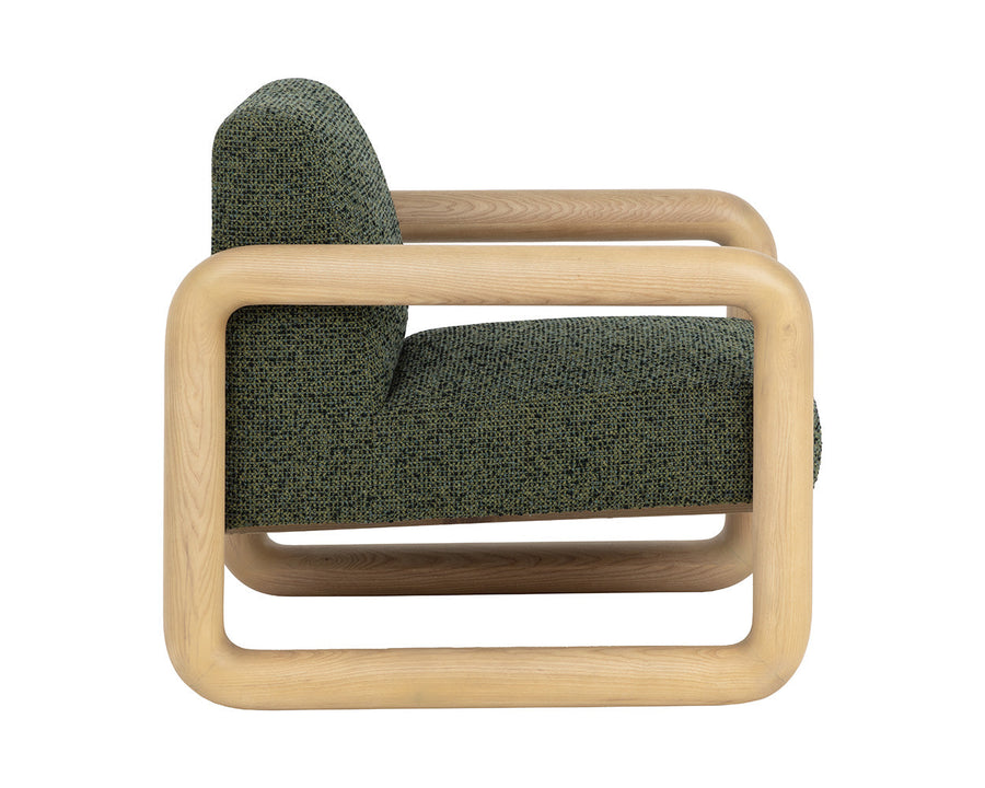 Nubo Lounge Chair-Noah Meadow / Ludlow Dark Olive