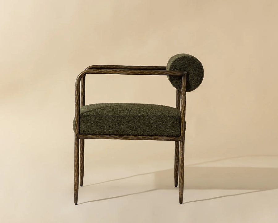 Ajani Dining Armchair-Copenhagen Olive