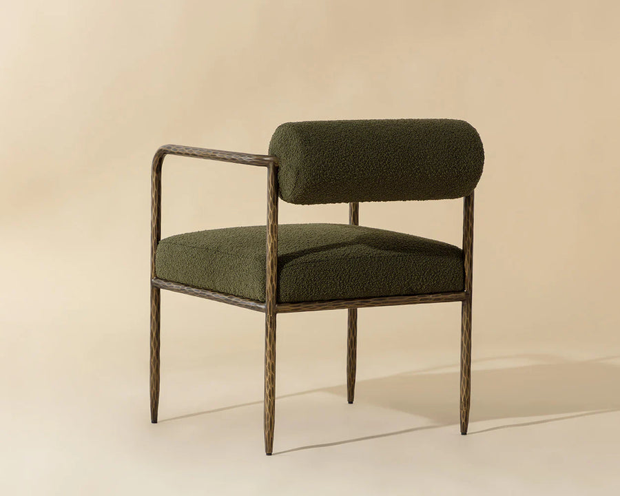 Ajani Dining Armchair-Copenhagen Olive