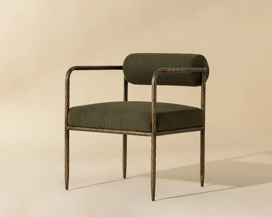 Ajani Dining Armchair-Copenhagen Olive