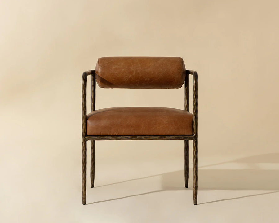 Ajani Dining Armchair-Tan