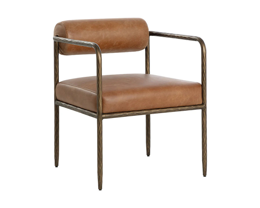 Ajani Dining Armchair-Tan