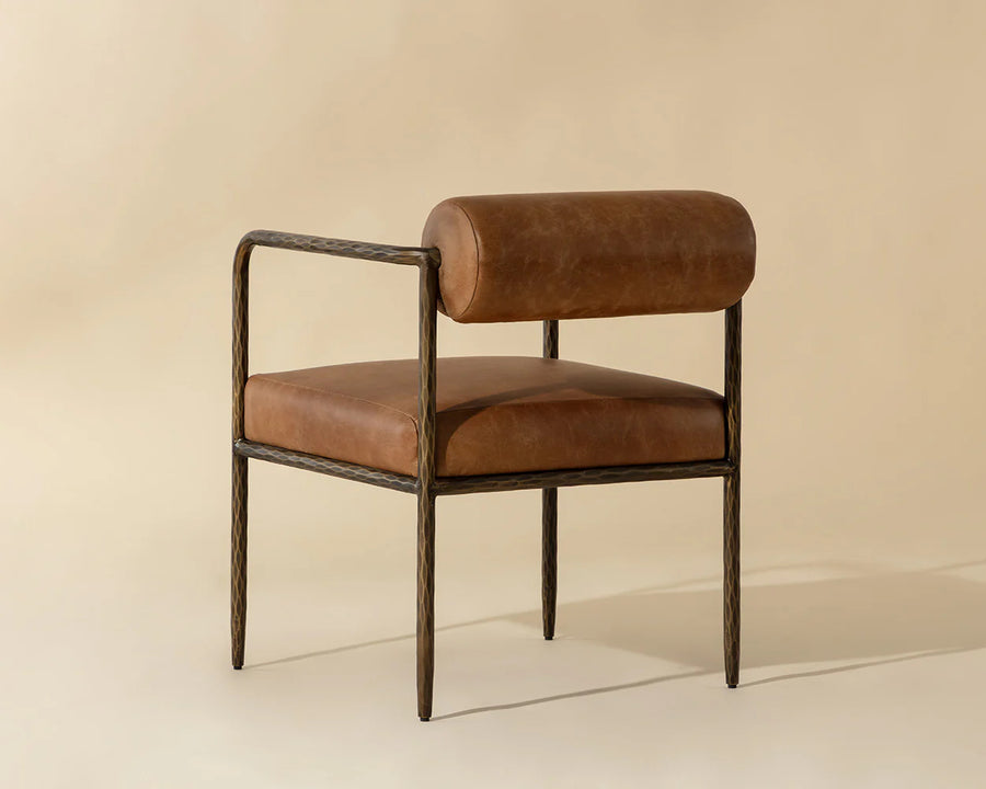 Ajani Dining Armchair-Tan