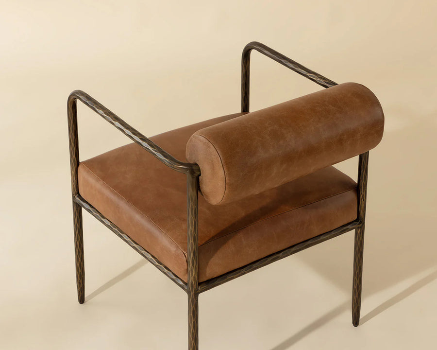 Ajani Dining Armchair-Tan