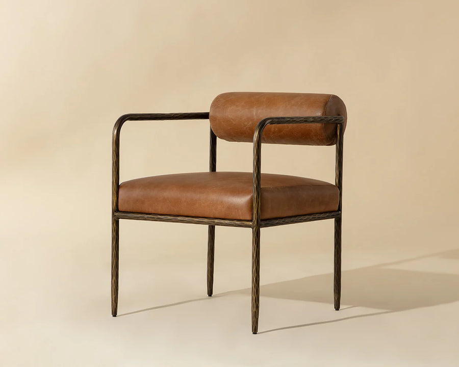 Ajani Dining Armchair-Tan