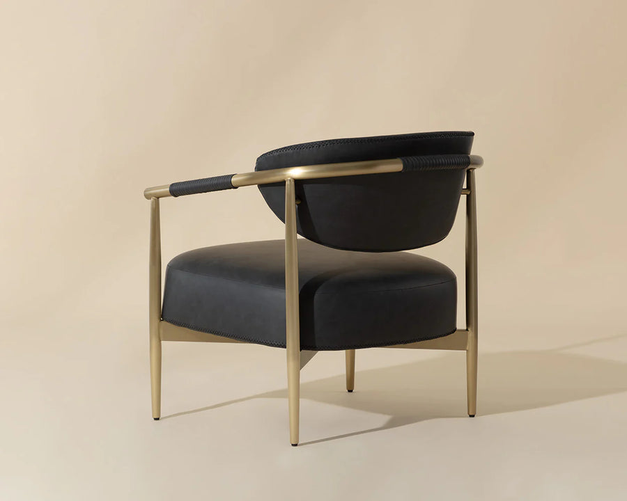 Heloise Lounge Chair-Bravo Black