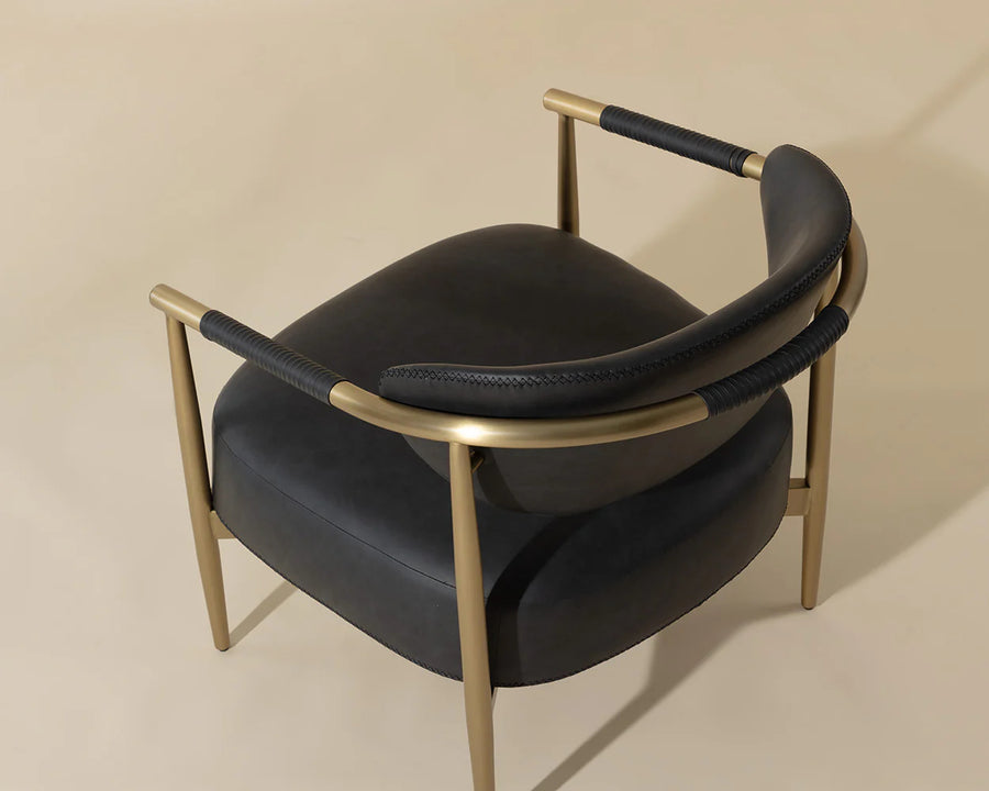 Heloise Lounge Chair-Bravo Black