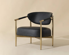 Heloise Lounge Chair-Bravo Black