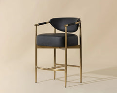 Heloise Counter Stool-Bravo Black