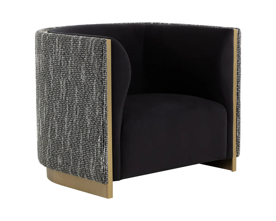 Larron Armchair-Abbington Black/Hobbes Night