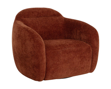 Ismo Swivel Lounge Chair-Opera Spice