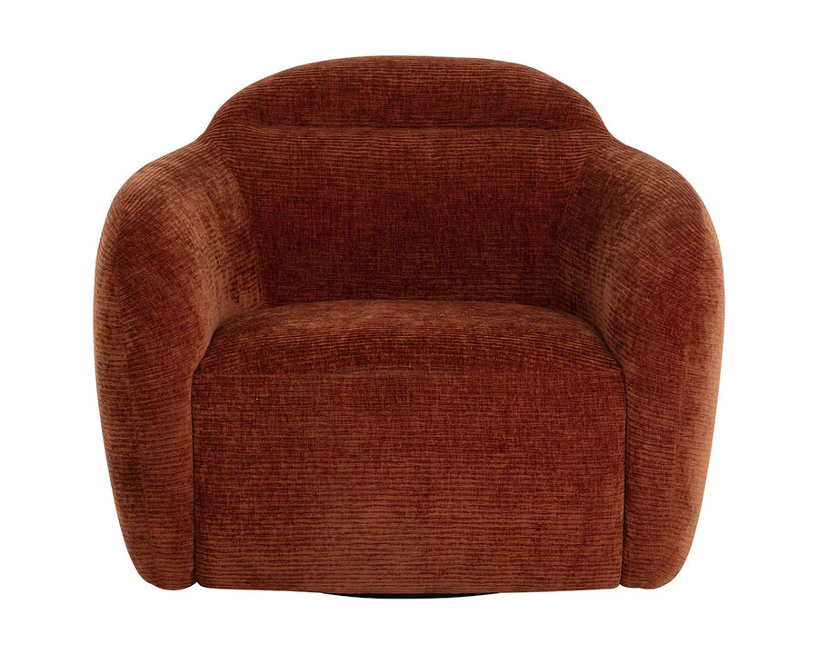 Ismo Swivel Lounge Chair-Opera Spice