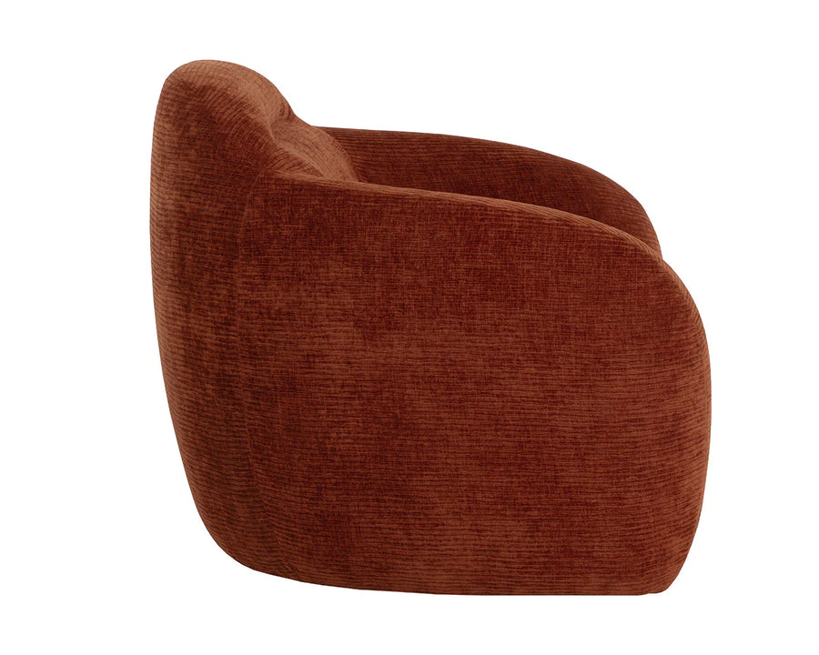 Ismo Swivel Lounge Chair-Opera Spice