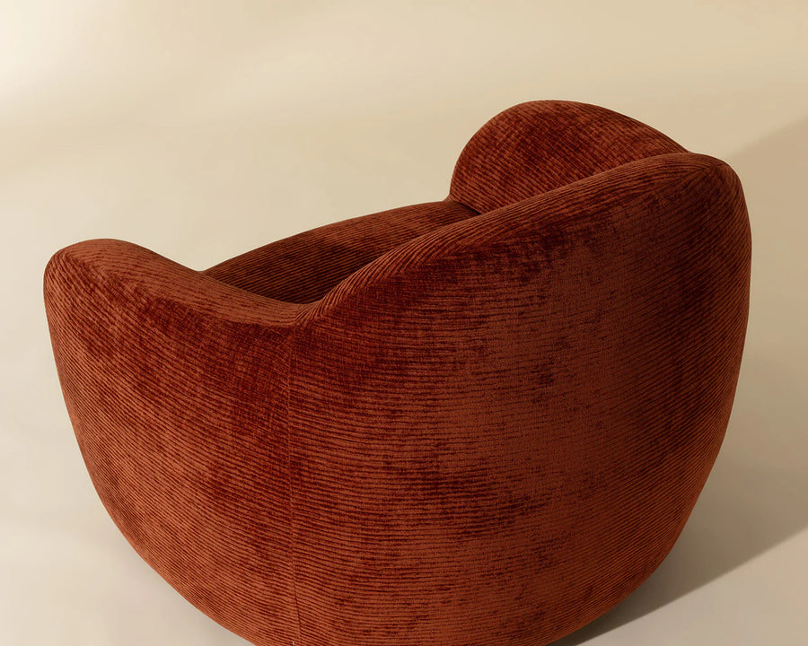 Ismo Swivel Lounge Chair-Opera Spice