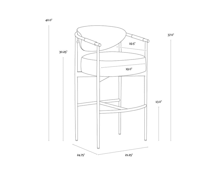Heloise Barstool-Ivanhoe Pine
