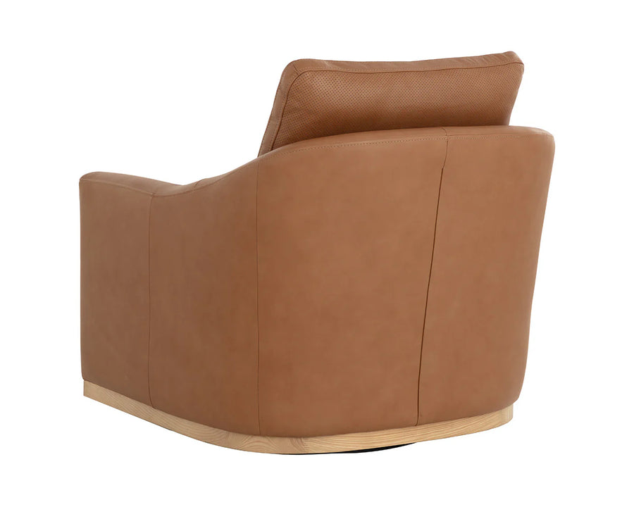 Corbin Swivel Lounge Chair-Aline Butternut