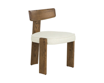 Horton Dining Chair - Warm Brown-Geralt Linen-Set of 2