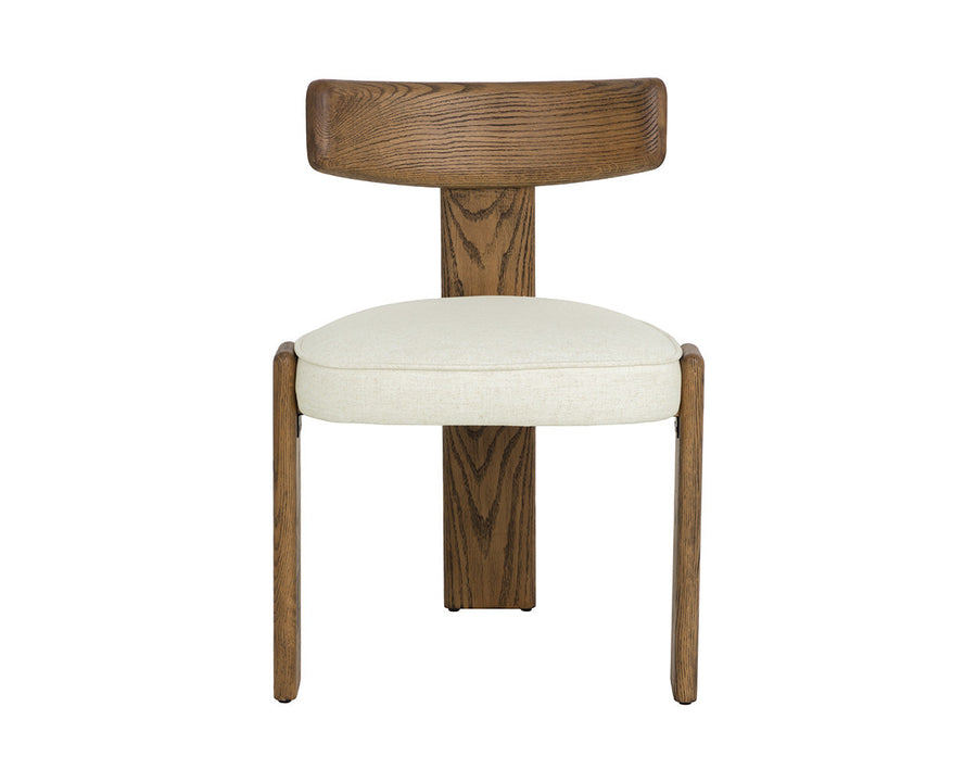 Horton Dining Chair - Warm Brown-Geralt Linen-Set of 2