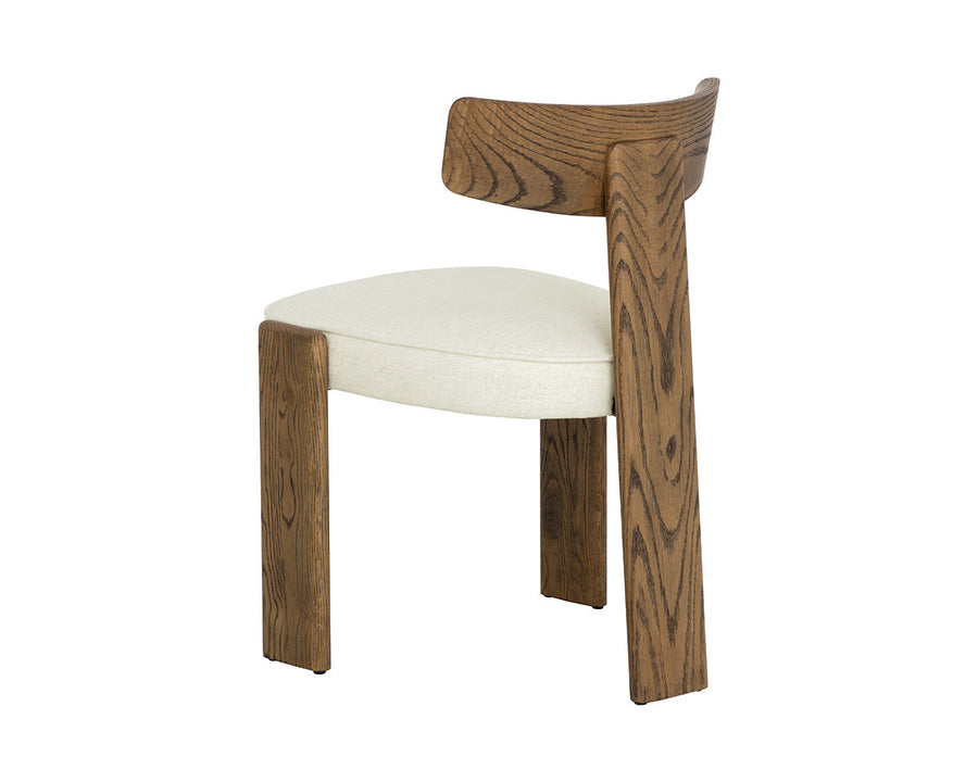 Horton Dining Chair - Warm Brown-Geralt Linen-Set of 2
