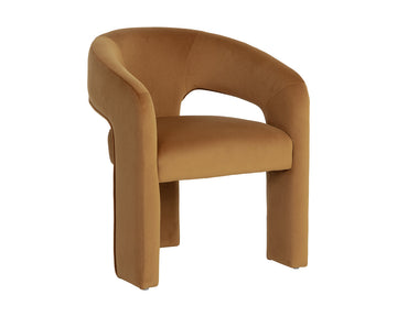 Isidore Dining Armchair-Meg Gold