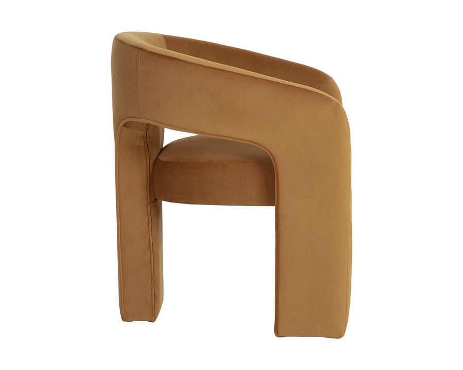 Isidore Dining Armchair-Meg Gold