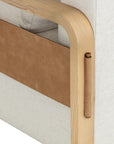 Otso Swivel Lounge Chair-Geralt Linen / Nubuck Tan