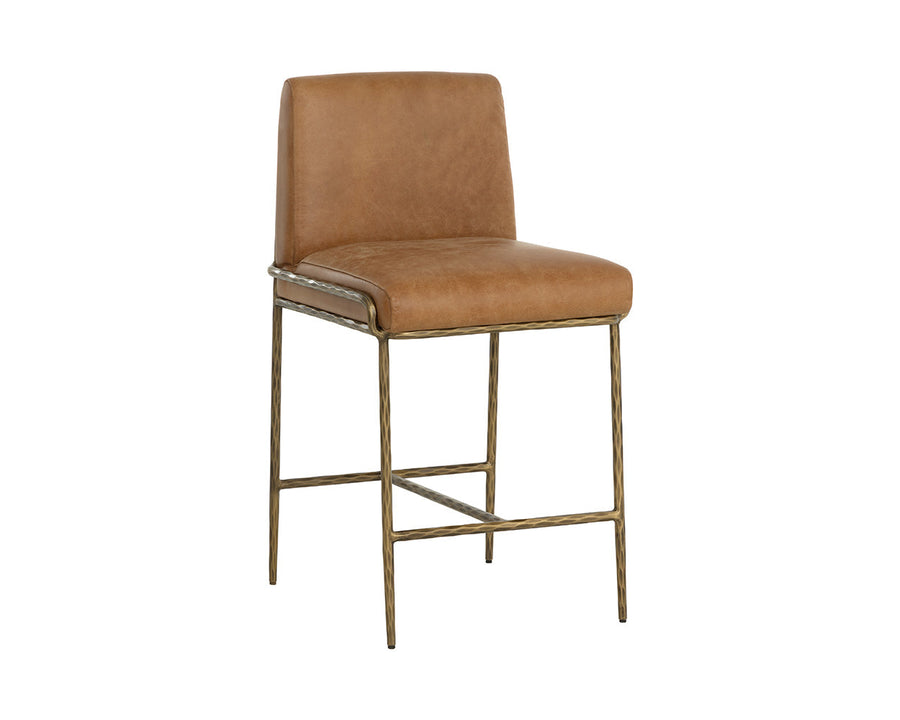 Lathan Counter Stool-Tan #3