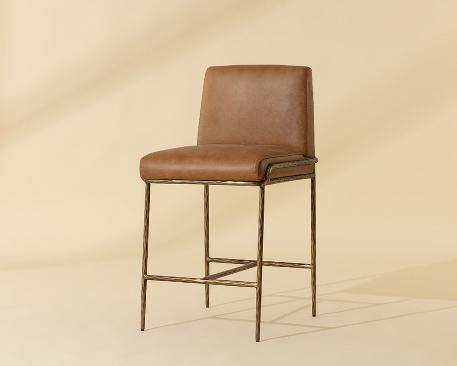 Lathan Counter Stool-Tan #3