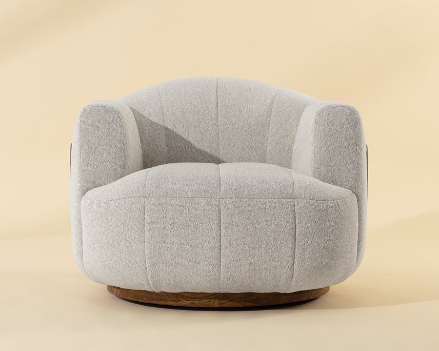 Tadeo Swivel Armchair-Dove Cream