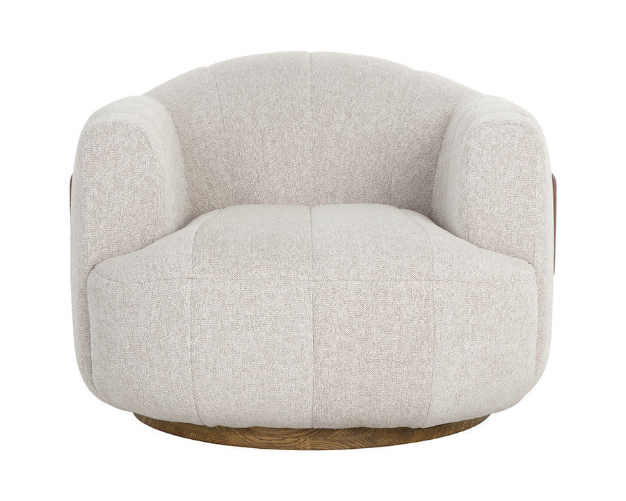 Tadeo Swivel Armchair-Dove Cream