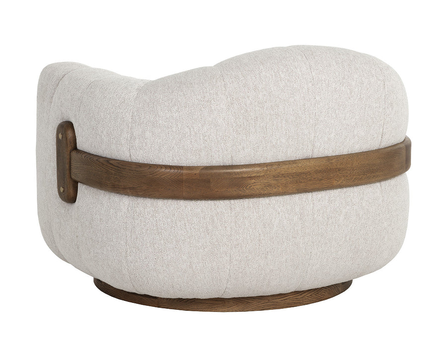 Tadeo Swivel Armchair-Dove Cream