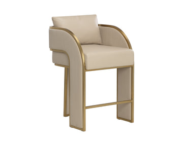 Baz Counter Stool-Napa Beige