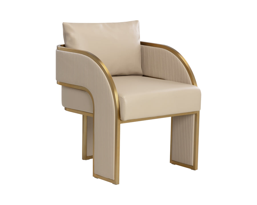Baz Dining Armchair-Napa Beige