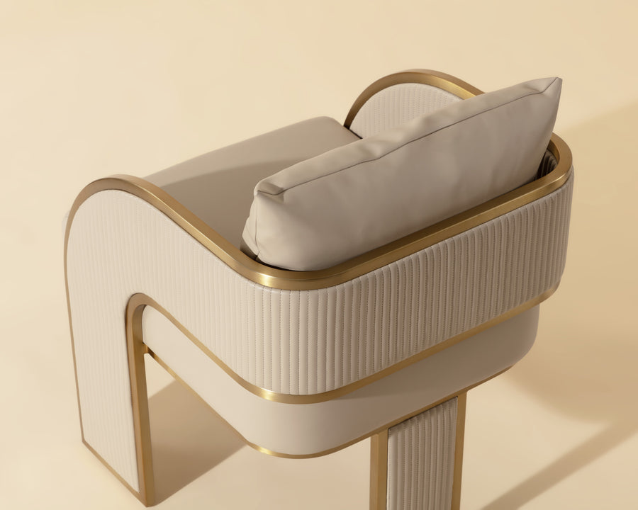 Baz Dining Armchair-Napa Beige