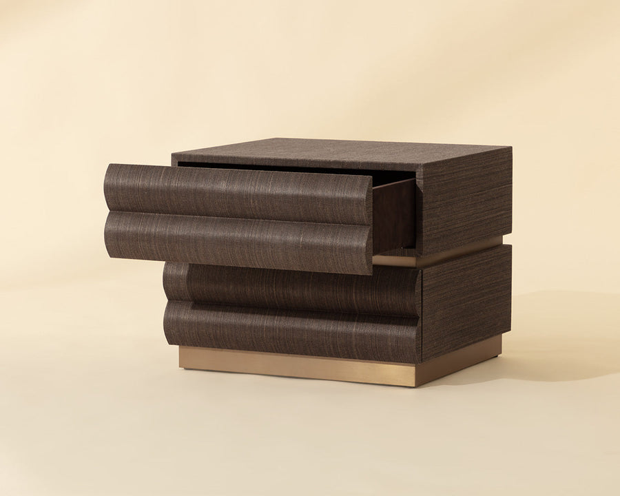 Subira Nightstand-Brown