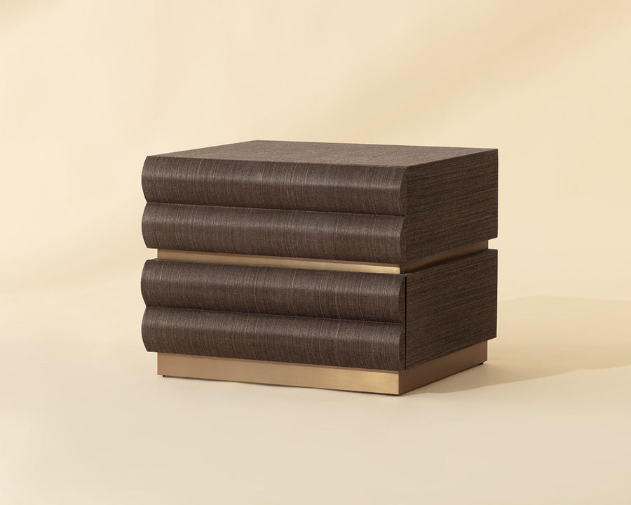 Subira Nightstand-Brown