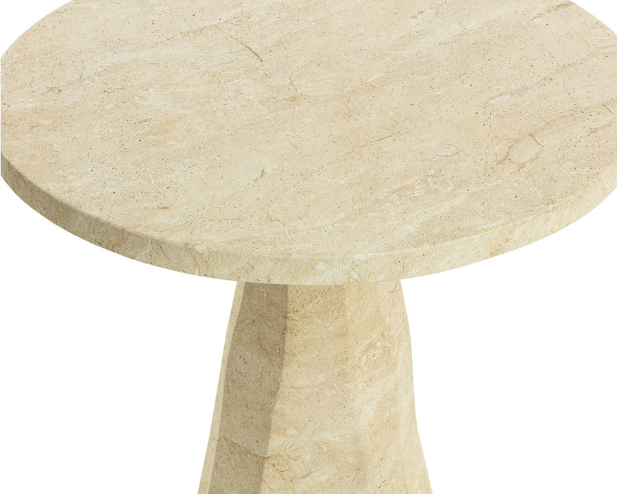 Kliff Bistro Table - Travertine Look - 34