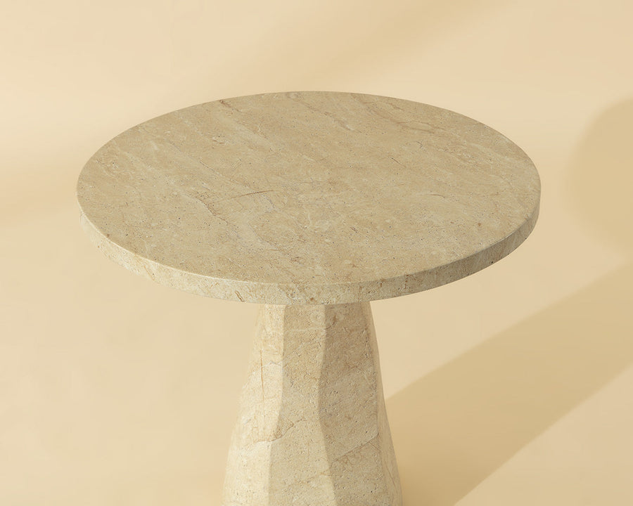 Kliff Bistro Table - Travertine Look - 34