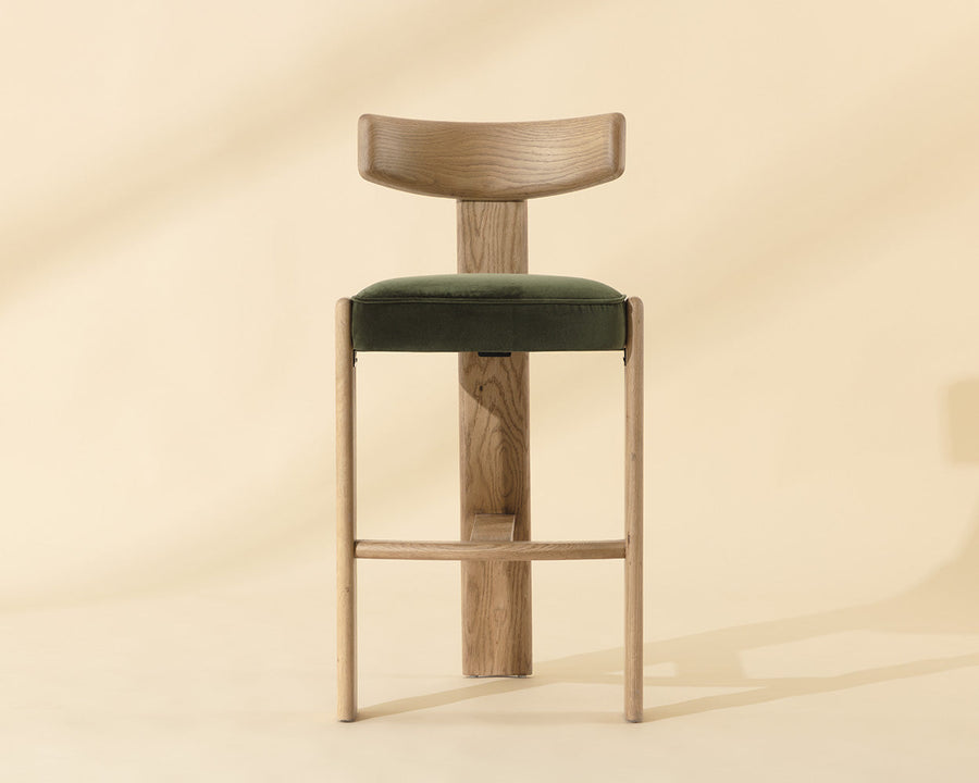 Horton Barstool - Rustic Oak
