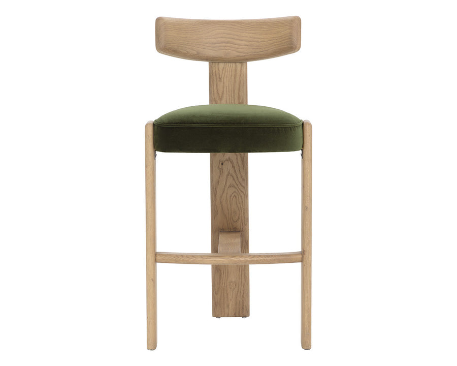 Horton Barstool - Rustic Oak