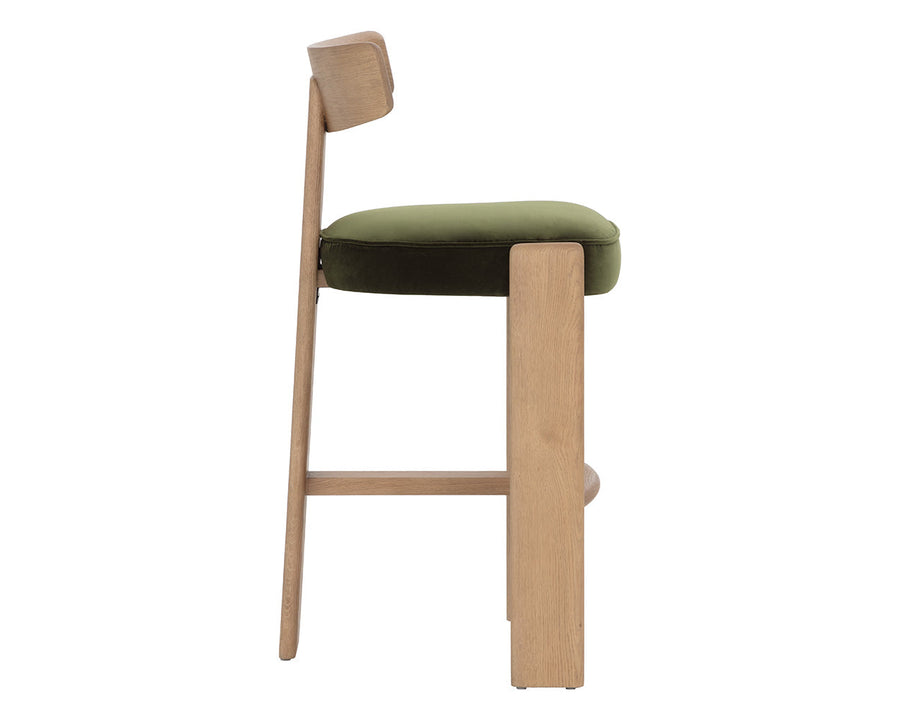 Horton Barstool - Rustic Oak