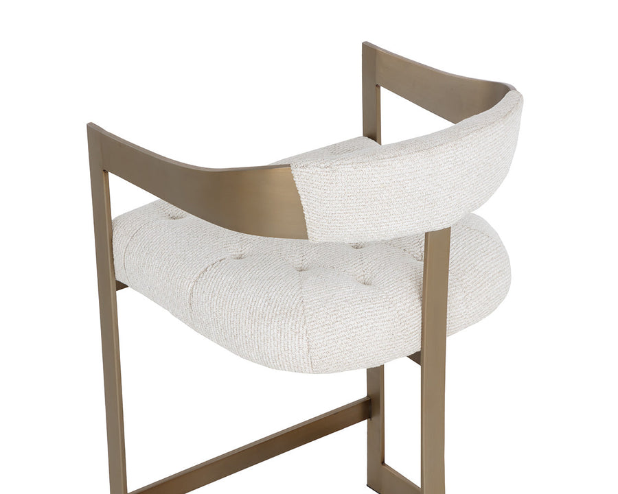 Beaumont Counter Stool - Antique Brass-Rhea Light Barley