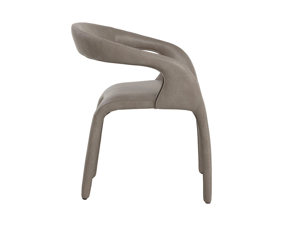 Atika Dining Armchair-Ivanhoe Mineral