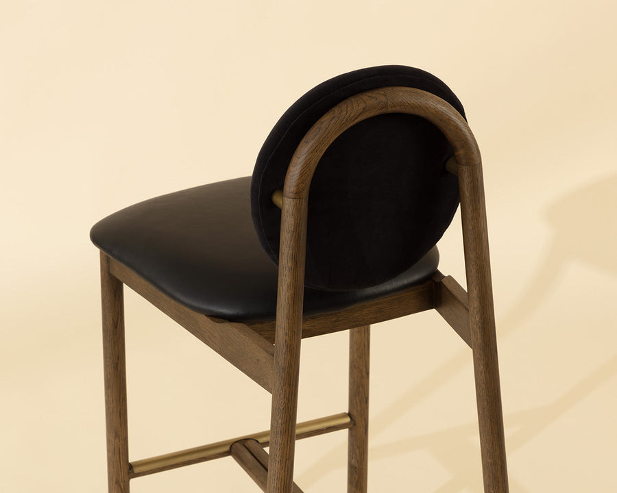 Orabell Barstool-Bravo Black / Abbington Black