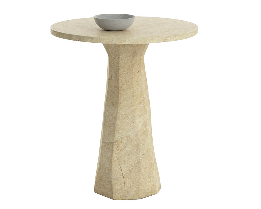 Kliff Bar Table - Travertine Look - 34