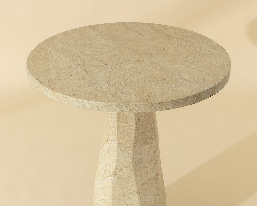 Kliff Bar Table - Travertine Look - 34