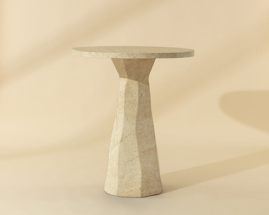 Kliff Bar Table - Travertine Look - 34