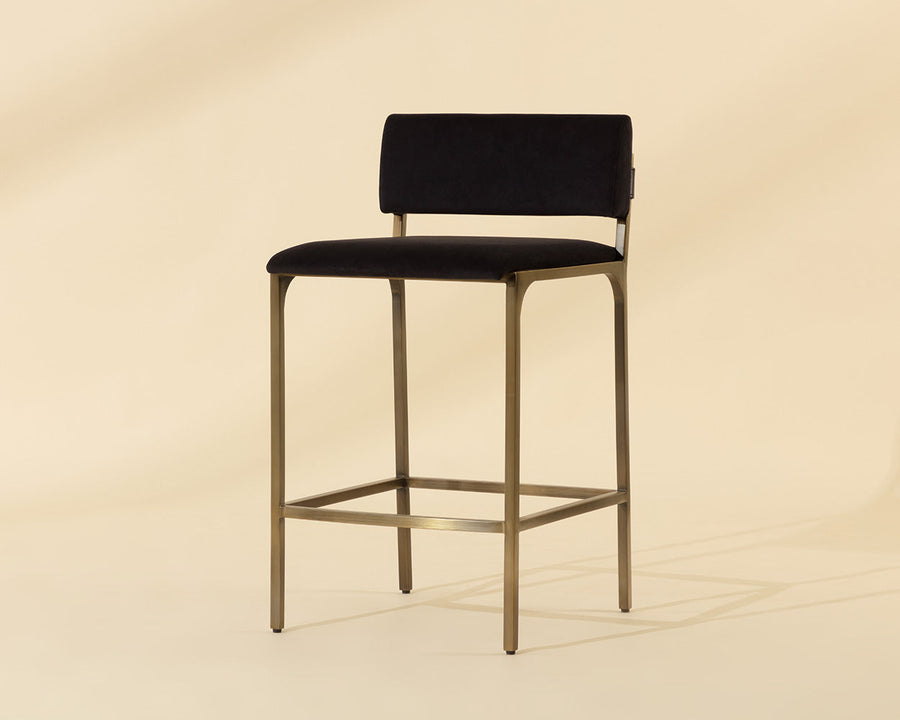 Mori Counter Stool-Abbington Black
