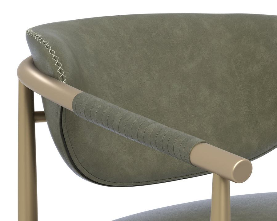 Heloise Lounge Chair-Ivanhoe Pine